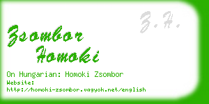 zsombor homoki business card